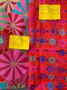 OOP-Rare Kaffe Fassett Fabrics: "Radiation" 1.5yd. & "Whirligig" Scant FQ